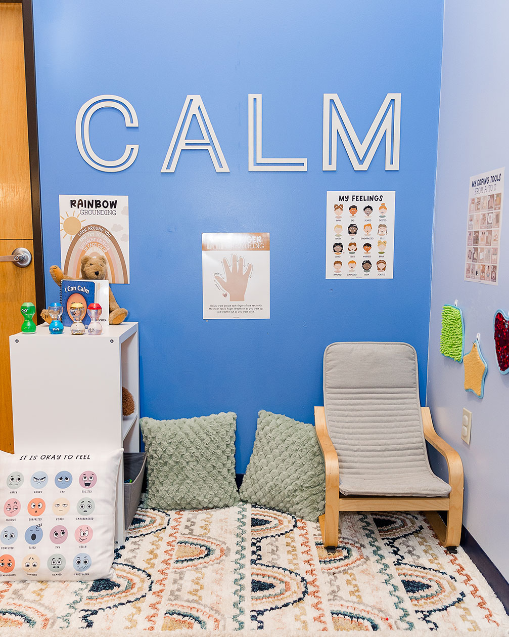 A classroom calming space for students